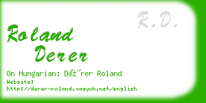 roland derer business card